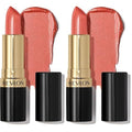REVLON Super Lustrous Lipstick,Creamy Formula For Soft,Fuller-Looking Lips,Moisturized Feel,628 Peach Me,0.15 oz,(Pack of 2)