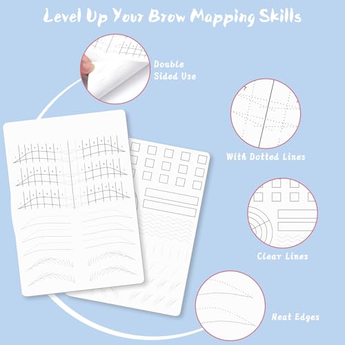 Microblading Practice Skin Pad - 3pc Reusable Double-Sided