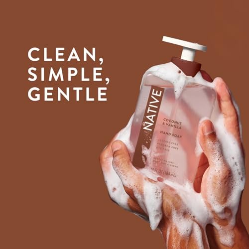 Native Hand Soap Set, Cherry & Vanilla Macaron and Coconut & Vanilla, Sulfate-Free, 13 Fl Oz, 2-Pack