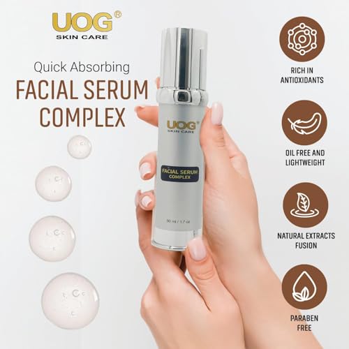 UOG (United One) Face Serum Complex ? Hydrating & Firming Face Serum| Lifts, Tightens & Improves Skin Texture | Reduces Fine Lines & Wrinkles for Neck & Jawline | 50ml/1.7oz