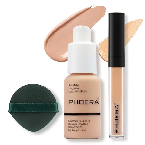Liquid Foundation & Concealer - Full Coverage Matte Finish