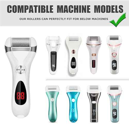 12 Pack Replacement Refill Rollers for Electric Foot File Callus Remover Pedicure Kit Tools Grinding Roller Head for Hard Callus and Tough Dead Skin (12pcs Extra Coarse)
