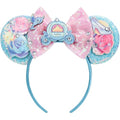 Princess Mouse Ears Headband with Sequin Bow - Sparkle Accessories