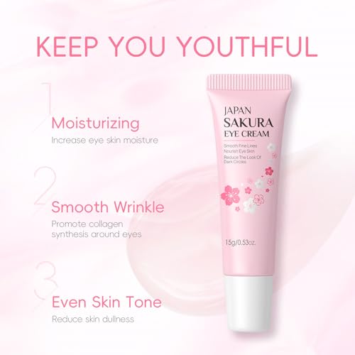 Sakura Skin Care Set, Skincare Gifts For Teenage Girls, Deep Clean, Lasting Moisture, Soothing Repair, Firm Skin, Sakura Extract Face Routine Set for Daily Care, Travel Size Face Care Kit for Women