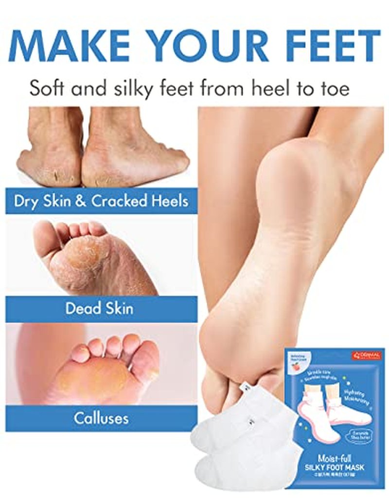 DERMAL Moistfull Silky Foot and Hand Mask Set - 6 Pack