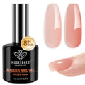 Modelones Builder Nail Gel - 8-in-One Sheer Apricot Blush Nail Extension