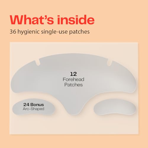 Morrow Forehead Wrinkle Patches - 36 Peptide Anti-Aging Stickers