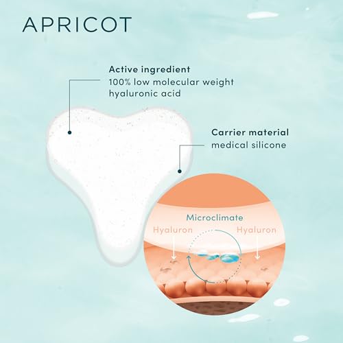 APRICOT Hyaluronic Acid Silicone Chest Wrinkle Pad 30x Reusable Anti-Aging Skin Tightening