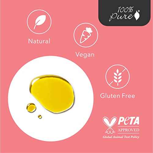 100% PURE Organic Rosehip Oil Moisturizer For Face, Body, Hair Hydrating Vitamins & Omega Fatty Acids Support Glowing, Plumped Up Youthful Skin - Natural Cold-Pressed Facial Radiance - Vegan - 1oz