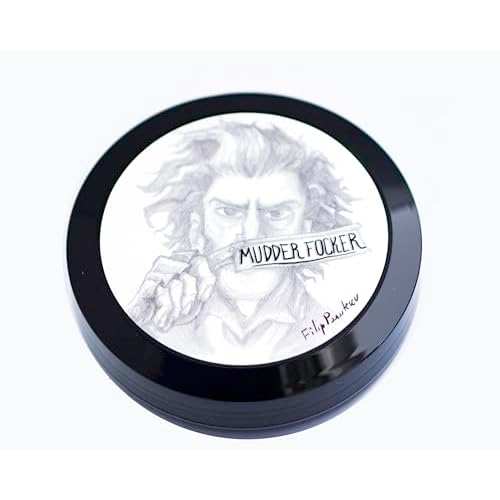 RazoRock Mudder Focker Italian Shaving Soap for Shaving - Grey - Bergamot, Jasmine & Sandalwood, 150ml / 5 oz - Pack of 1