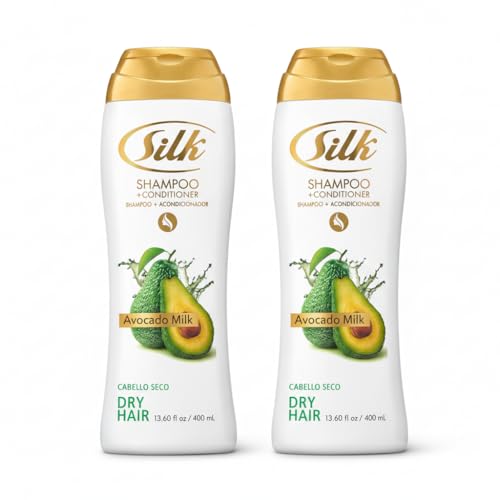 SILK 2-in-1 Shampoo & Conditioner for Dry Hair with Avocado Extract