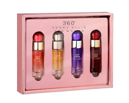 Perry Ellis 360° Women Mini Gift Set - 4 Travel Sprays