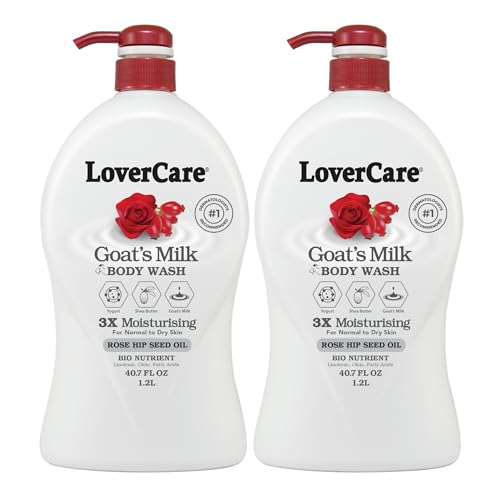 Goat's Milk Body Wash Shower Cream 40.7oz/1200ml - Rose Hip Seed Oil