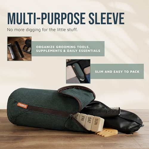 TRIPPED 3-Piece Travel Toiletry Bag Set with TSA Bag