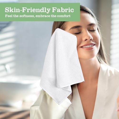 UNIMADE Microfiber Washcloths 100 Pack 12x12 - Soft