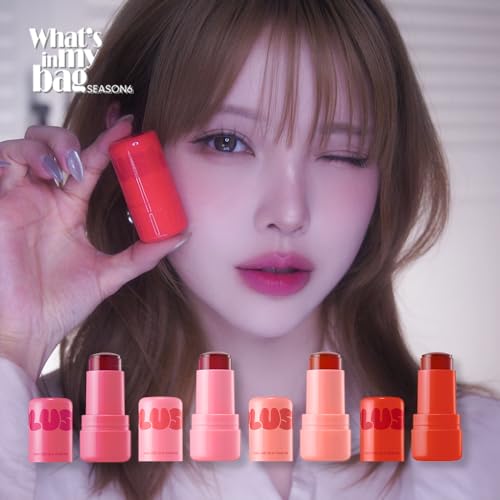 Elensilia Plush Water Jelly Lip & Cheek Tint Peach Attack 10g