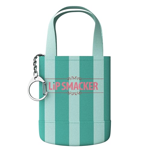 Lip Smacker Holiday Getaway Lip Balm + Mini Tote Keychain, Moisturizing Lip Care, Fun Collectible Gift & Stocking Stuffer - Creamy Peppermint (Pack of 2)