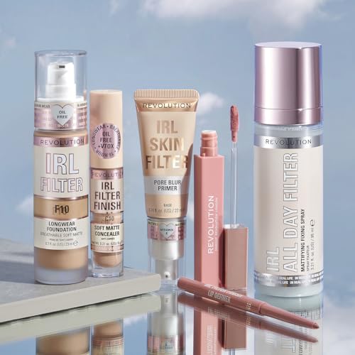 Revolution, IRL Filter Finish Concealer, Full Coverage, Oil-Free, Long-Lasting & Lightweight Formula, Infused with Hyaluronic Acid, Vegan & Cruelty-Free, C10.5, 0.21 oz (Pack of 2)