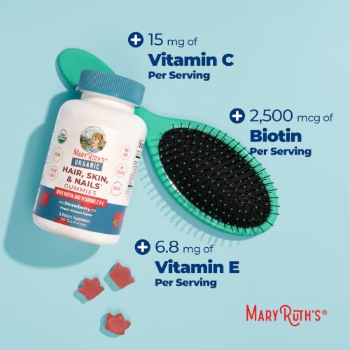 MARYRUTH'S Organic Hair Skin & Nails Biotin Gummies 60ct