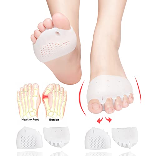 Metatarsal Pads with Gel Toe Separators - Bunion & Ball of Foot Pain Relief
