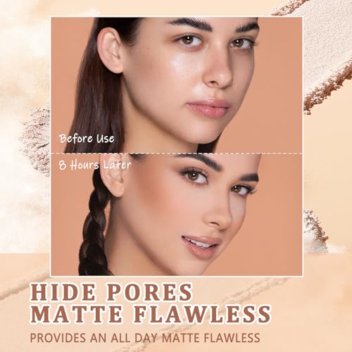Oil Control Pressed Powder Matte Setting Makeup 0.35oz