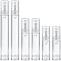 6pcs Airless Pump Bottles Travel Set 5ml 10ml 15ml