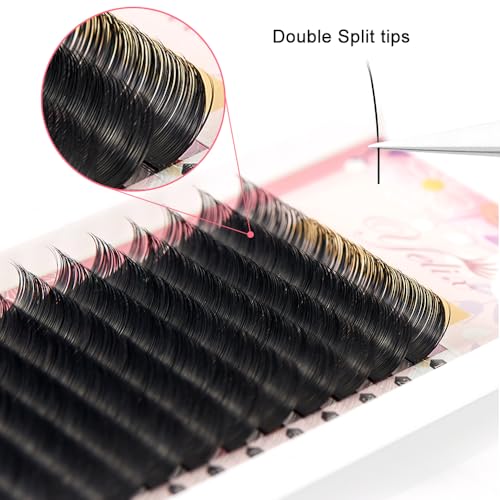 YELIX Flat Eyelash Extensions C/D Curl 8-15mm Mixed