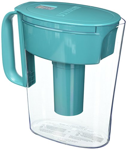 Brita Water Filter Pitcher for Tap and Drinking Water with 1 Standard Filter, Lasts 2 Months, 6-Cup Capacity, BPA Free, Turquoise