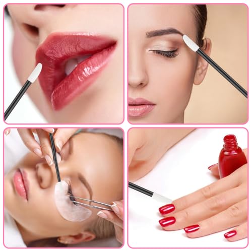300 Disposable Lip Wands | Flocking Lip Brush Applicators