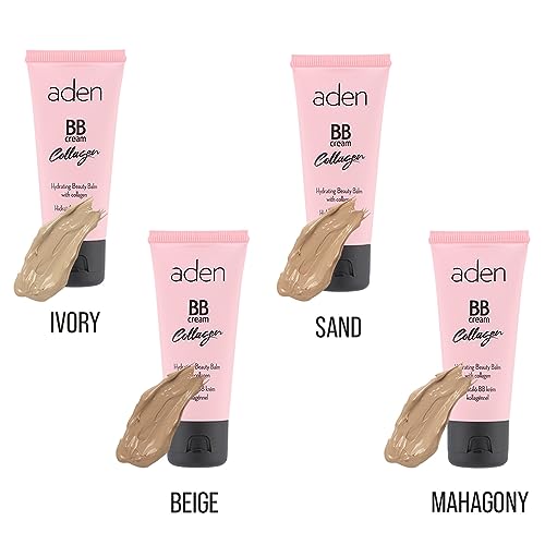 aden BB Cream With SPF 15 – 30ml – Collagen, Anti Acne & Anti Blemish - Moisturizes The Skin, Provides Light Coverage And Lasts All Day - Made In Europe (03 Sand)