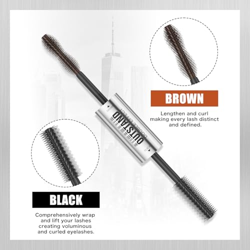 Double-Ended Black & Brown 2-in-1 Mascara - Volumizing & Lengthening