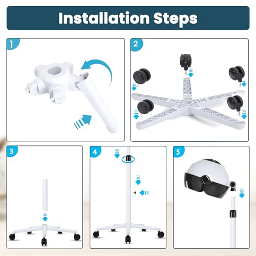 Professional Hooded Hair Dryer with Stand & Wheels