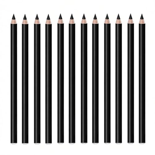Linble 12-Piece Black Eyeliner Pencil Set – Waterproof Matte