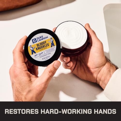 Duke Cannon Bloody Knuckles Hand Repair Balm - Unscented Hand Cream (5 oz)
