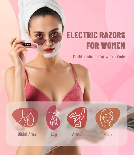 Dual Head Electric Bikini Trimmer for Women - IPX7 Waterproof