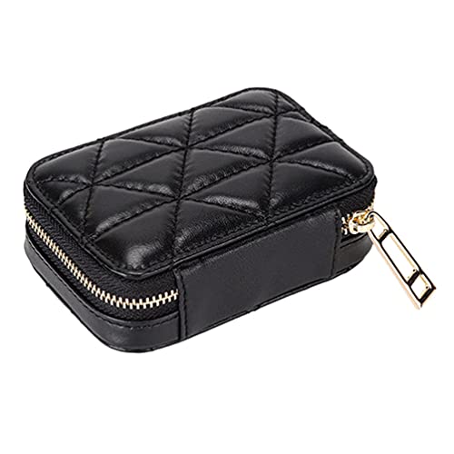 SOIMISS Small Makeup Bag Outdoor Makeup Pouch Lipstick Lip Case Cosmetic Organizer Purse with Mirror for Women