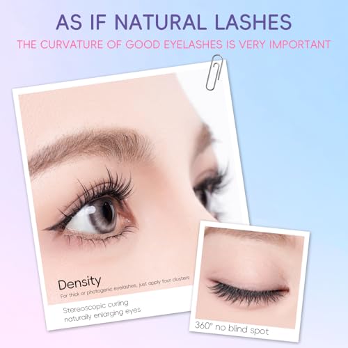 Lash Clusters 10-12MM C Curl Wispy Eyelash Extensions 90pcs