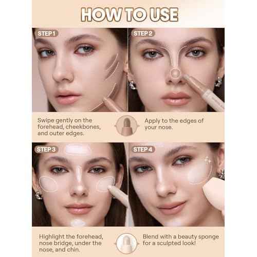 SHEGLAM 2-in-1 Contour & Highlight Stick Cream Waterproof Contour Stick-Soft Tan