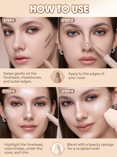 SHEGLAM 2-in-1 Contour & Highlight Stick Waterproof Cream