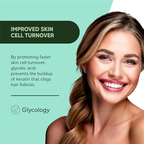 Glycolic Acid Body Wash for Keratosis Pilaris Treatment 7.5oz(Made In USA)Lactic Acid Body Exfoliator Cleanser for Rough & Bumpy Skin- KP Treatment for Arms,Legs- Exfoliating Body Wash for Smooth Skin