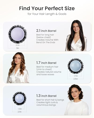 AIMIKE NaturaVol Round Brush for Fine Hair Blow Dry