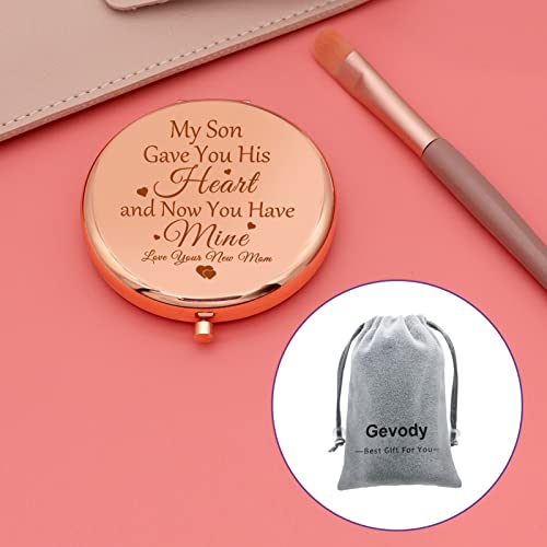 Daughter in Law from Mother in Law Compact Makeup Mirror Wedding Gift Appreciation Gift Bonus Daughter in Law from Father in Law Bridal Shower Gift Stepdaughter Gift Birthday Gift Personal Mirror