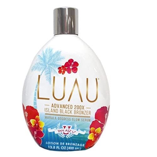 Tan Asz U Luau Advanced 200X Black Bronzer Tanning Lotion 13.5oz