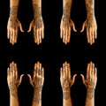 Henna Tattoo Stencils - 9 Reusable Templates for Hand & Forearm