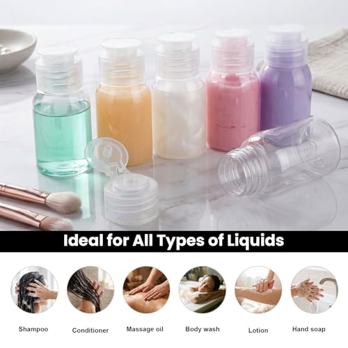 Travel Bottles 2.2oz 6-Pack TSA Approved Leak Proof