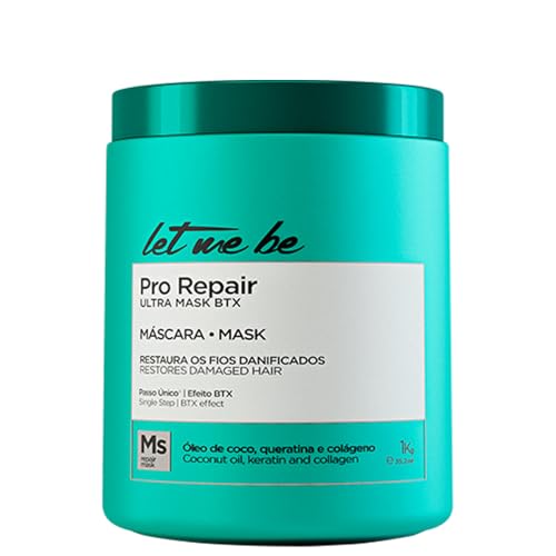 Let Me Be Pro Repair Ultra Mask BTX 1kg / 35.27 oz ? Deep Conditioning Hair Mask for Damaged, Dry, Bleached, or Chemically Treated Hair ? Intense Nourishment, Shine & Smoothness ? Pro Repair