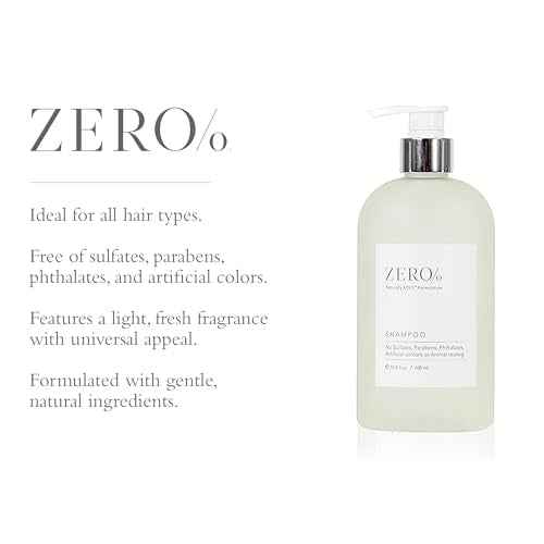 Gilchrist & Soames Zero% Unisex Shampoo ? Natural, Sulfate Free, Paraben Free, Cruelty Free Formula for All Hair Types, Gentle Hair & Scalp Cleansing with Fresh Botanical Scent, 15.5 oz