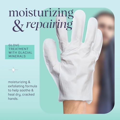 Spa Life Men's Glacial Mineral Moisturizing and Repairing Balm for The Working Hand (Hand Gloves 3 Pack)