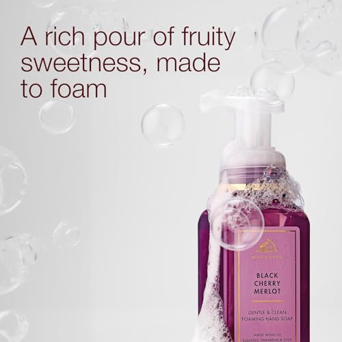Bath & Body Works Black Cherry Merlot Foaming Hand Soap, 3-Pack