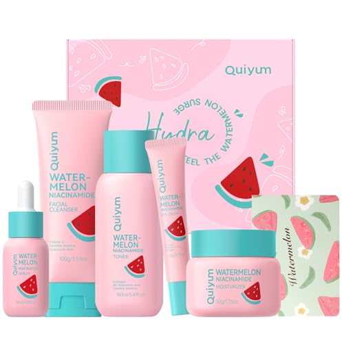 QUIYUM Watermelon & Niacinamide 5-Piece Skincare Set